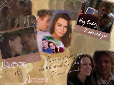 Lucas & Haley  best friends!!!!!